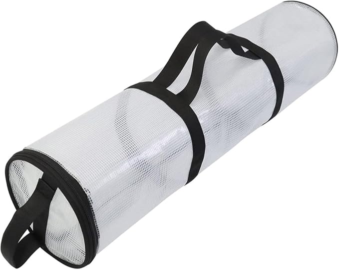 FOMIYES Handheld Christmas Wrapping Paper Storage Bag Decorative Cylindrical Organizer for Easy to Handles for Closet and under Bed Storage