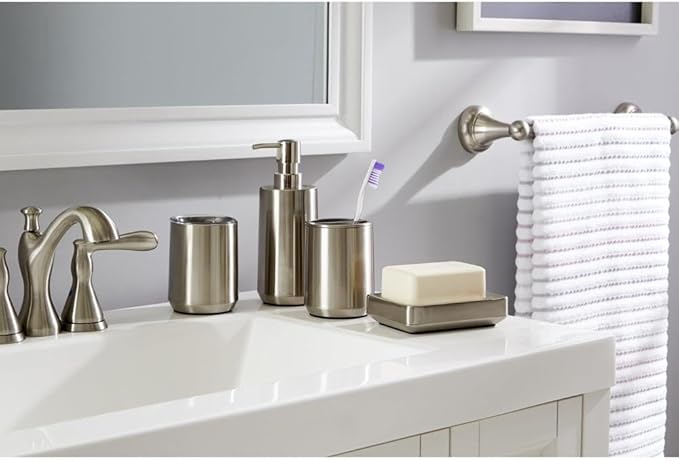 SKL Home by Saturday Knight Ltd. Roche Toothbrush Holder, Stainless Steel