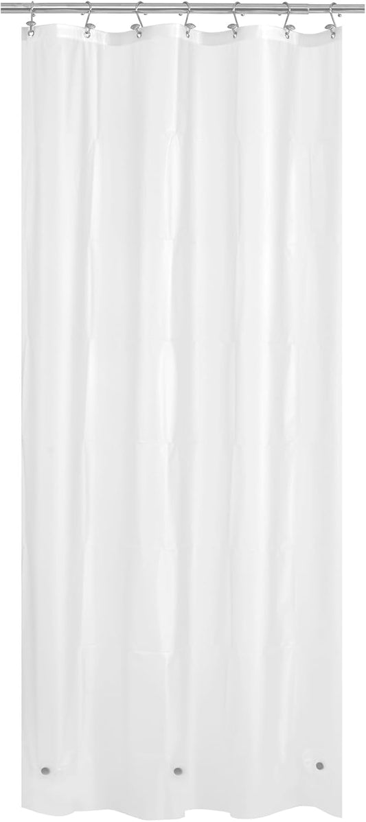 Mrs Awesome Stall Shower Curtain Liner 36x72, PEVA Plastic Shower Liner for Bathroom Lightweight & Waterproof, 36 x 72, Frost