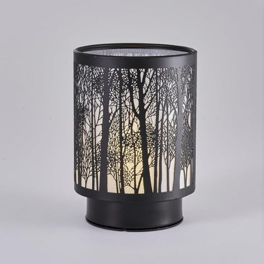 Battery Operated Table Lamp, Cordless Lamps for Home Décor, Nightlight with LED Bulb with Timer for Living Room Bedroom Tabletop Entryway Centerpiece Gift (Forest)