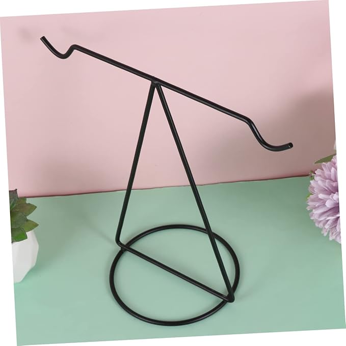 Homoyoyo 2pcs Balance Iron Rack Display Shelf Decorative Storage Organizer for Home Office Design Multi-functional Craft Holder for Ornaments and Small Items