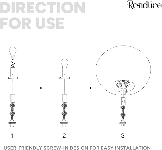 RONDURE 9.1" Modern Ceramic Table Lamp, Fully Dimmable Modern Bedside Lamps for Bedroom, Living Room and Nightstand, White Translucent Ceramic Shade, Warm Ambient Lighting, Corded, Bulb Included