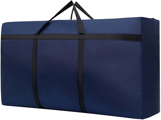 Small Christmas Tree Storage Bag for 4ft Artificial Disassembled Holiday Tree Heavy Duty Xmas Tree Storage Container with Reinforced Handles & Dual Zippers Waterproof Fake Tree Saver Bag (Dark Blue)