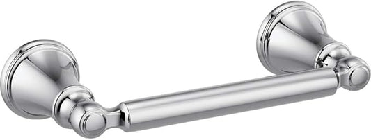 Delta Woodhurst (1-Pack) Toilet Paper Holder Polished Chrome Tissue Roll Holder for Bathroom Organization and Storage Pivoting Toilet Tissue Holder Wall Bathroom Accessories 73250