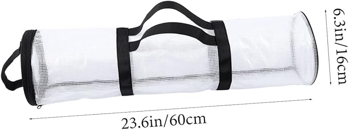 SOESFOUFU Wrapping Paper Storage Organizer Zippered Top Space-saving Christmas Storage Bag for under Bed Closet Transparent Design for Holiday Packing and Wrapping Supplies