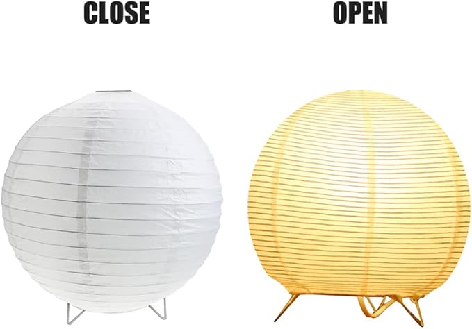 Small Table Lamp, Cute Paper Lamp, Ambient Lighting Lamp, Cozy Bedside Lamp, Minimalist Warm Glow Light for Bedroom Living Room Kids Room Dorm