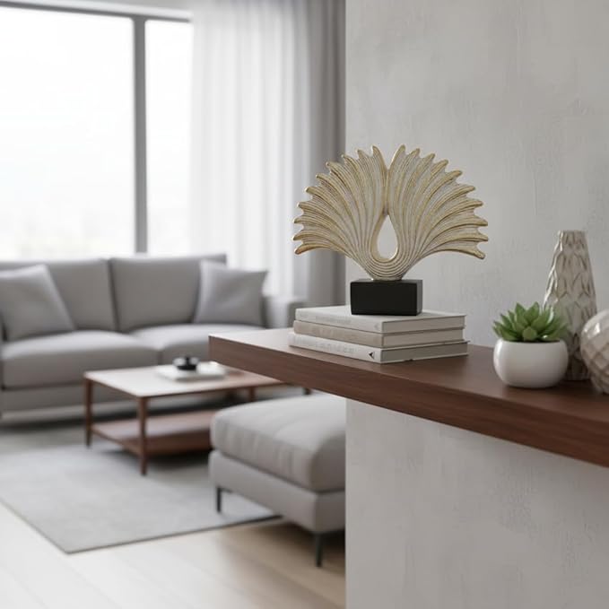 10" Modern Abstract Wing Decorative Sculpture, Knot Sculptures,Home Decor,Coffee Table Statues,Shelf Top Decor Aesthetics,Dining Living Room Desk Decor