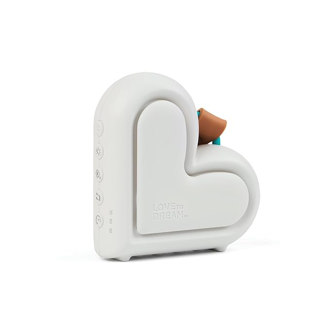 Love to Dream Sleep Machine, Baby White Noise Machine for Sleeping and Relaxing, Noise Therapy with 9 Soothing Infant Sleep Sounds with Baby Night Light, Portable Sound Machine