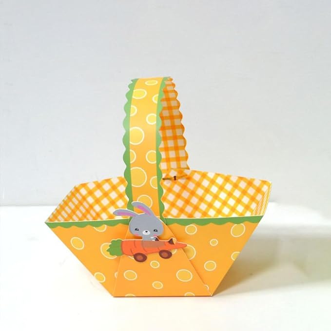 Cabilock 24pcs Easter Candy Baskets Paper Storage Holder for Treats and Items for Easter Celebrations Versatile Design for Year Use