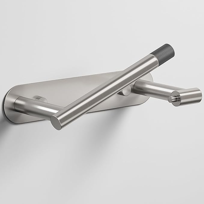 Toilet Paper Holder - Bathroom Toilet Paper Holder Adhesive or Screw Wall Mounted Swivel Snap Lock Design Fits Anywhere Stainless Steel Bathroom Tissue Roll Holder
