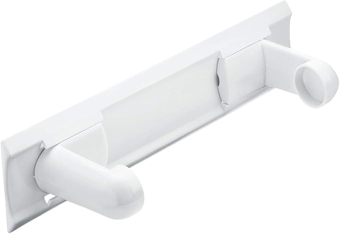 Rotho, Rollo, Kitchen roll Holder, Plastic (PP) BPA-Free, White, 34,0 x 8,0 x 10,0 cm