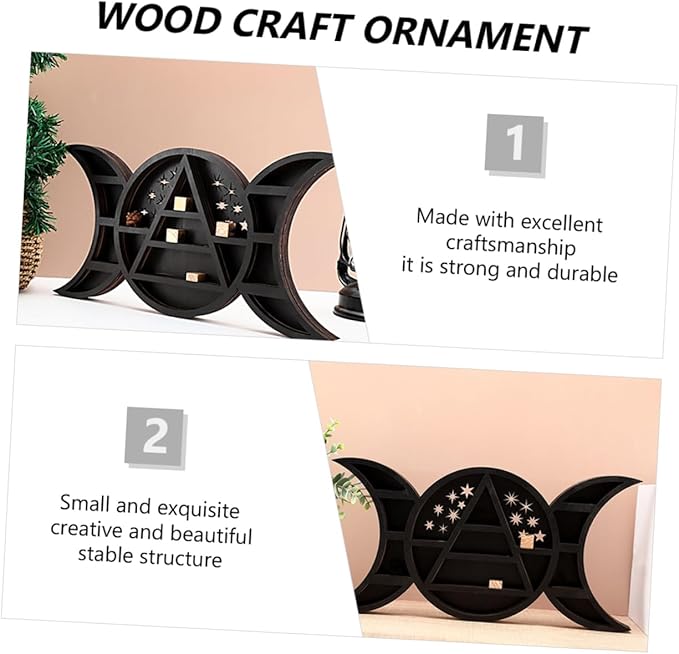 Wood Ornament Storage Rack Home Storage Box Creative Decorative Design