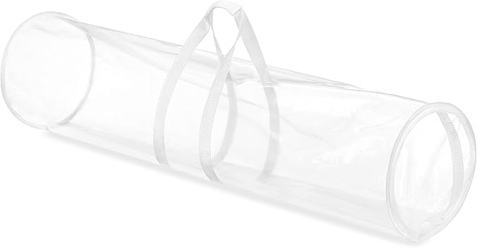 Whitmor 6044-4924 Clear Gift Wrap Organizer - Zippered Storage for 25 Rolls