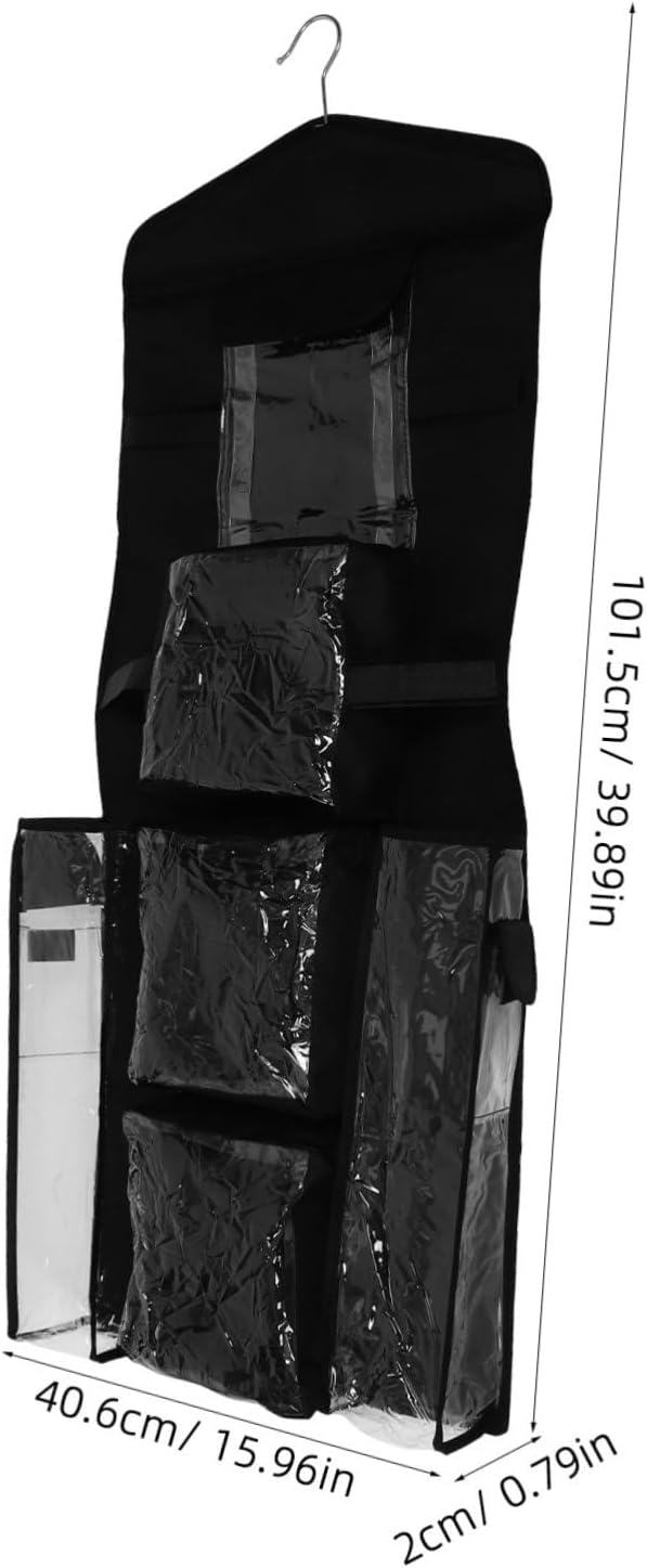 GLEAVI Door Hanging Organizer for Wrapping Paper Storage Bag Pockets for Bedroom Closet Holiday Decor Space-Saving Sundries Holder
