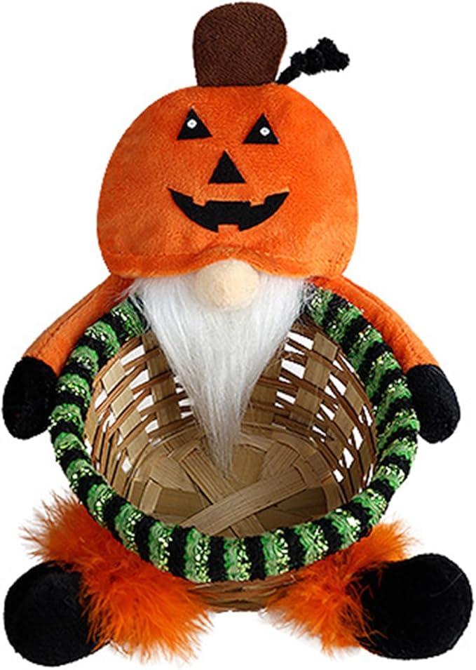 Multipurpose Round Bamboos Storage Basket for Halloween Mysterious Elegant Designs Pattern Portable for Party Supplies