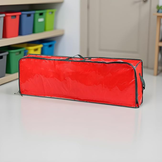 Wrapping Paper Organizer Storage | Large Bags with Handle,Wrapping Paper Storage Bag with Interior Pockets - for Home Underbed Basement Garage Closet College Dorm Attic