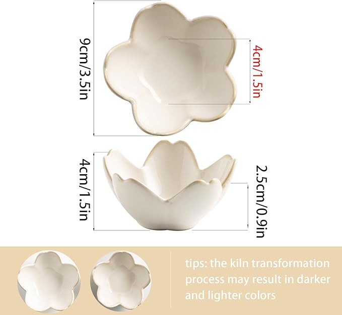 Flower Ring Holder Dish, Ceramic Jewelry Tray Dish, Small Trinket Dish, Jewelry Plate Bowl, Cute Jewlery Ring Holder Dish, Aesthetic Room Decor, Christmas Birthday Gifts for Women, 1 pack (white)