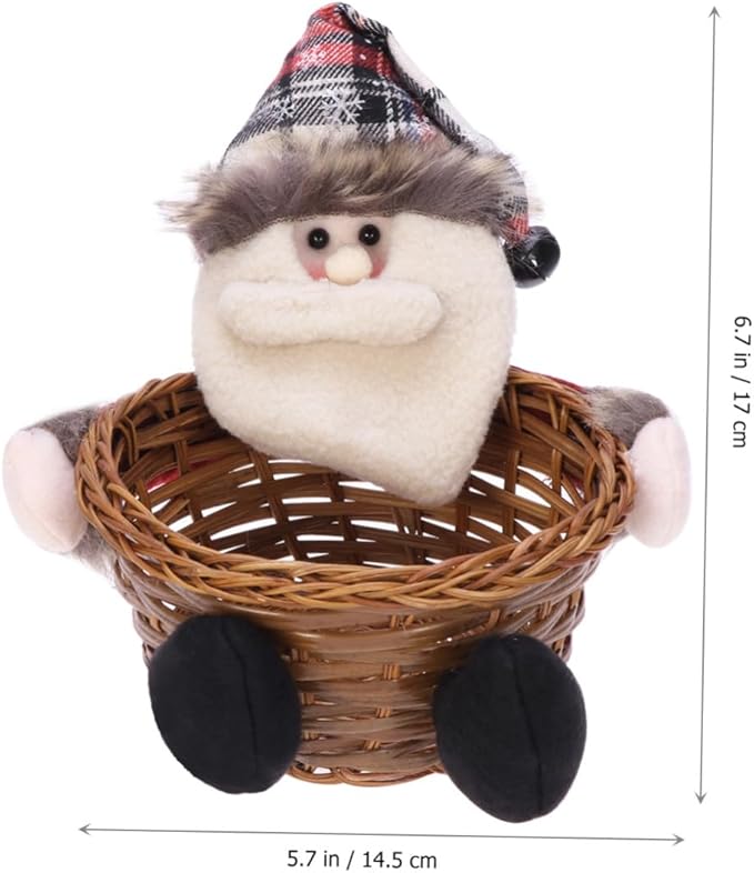 Christmas Ornament Candy Storage Basket Stylish Boys and Girls Random Style