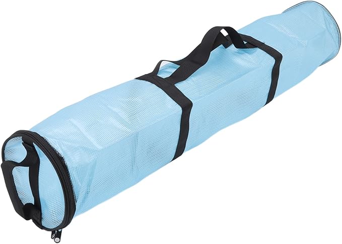 Clear Wrapping Paper Storage Bag, Gift Wrap Organizer with, Transparent Bag for Rolls, Space Saving Design with Handle for Closet or Under Bed Storage (Transparent Blue)