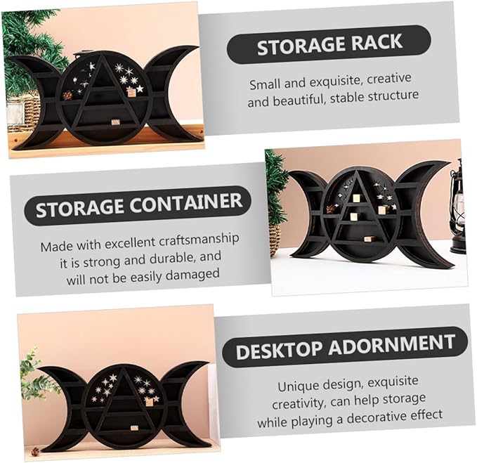 Wood Ornament Storage Rack Home Storage Box Creative Decorative Design