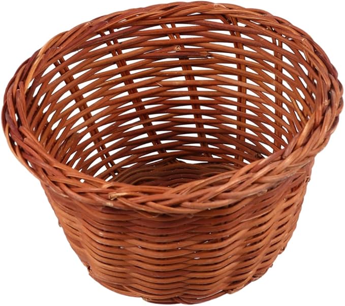 PRETYZOOM 2pcs Easter Mini Basket for Storage Decorative Weaving Basket for Candy Cookies and Eggs Height for Home Decor and Gifting