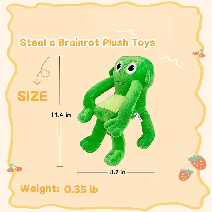 Steal a Brainrot Karkerkar Kurkur Decorative Collectible – 9 Inch Italian Brainrot-Inspired Display Piece, Stylish Home Accent & Enthusiast Collectible