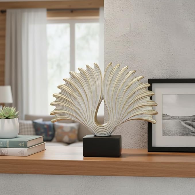 10" Modern Abstract Wing Decorative Sculpture, Knot Sculptures,Home Decor,Coffee Table Statues,Shelf Top Decor Aesthetics,Dining Living Room Desk Decor