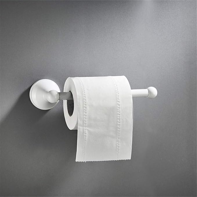 Flybath Toilet Paper Roll Holder Bar Without Cover Brass Wall Mounted, 20 cm/7.87 inches, White