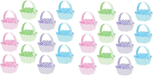 24pcs Easter Baskets Adorable Handheld Storage Baskets for Festival Decoration Lightweight and Elegant Design for Easter Celebrations and Organizing Treats