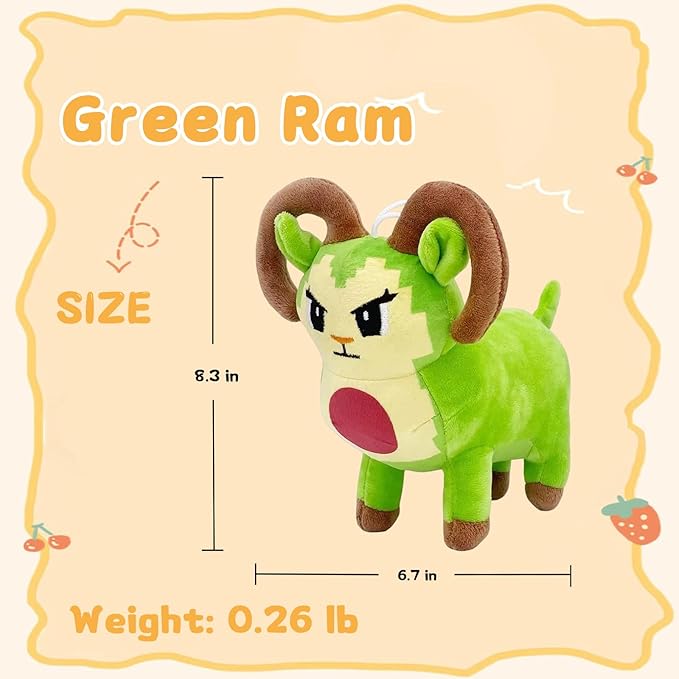 Steal a Brainrot 8.3-Inch Green Ram Decorative Collectible, Stylish Home Accent & Collectible for Relaxation