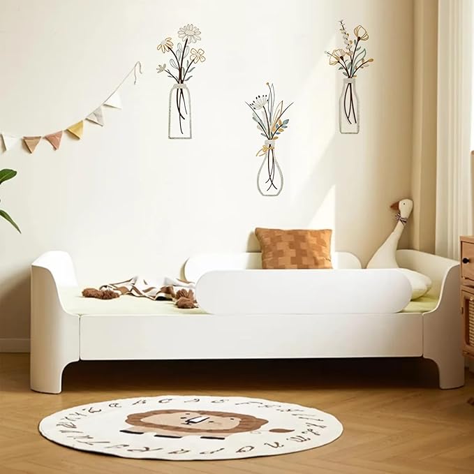 Hganxiu Home Wall Decor Bathroom,Wall Decorations,3 Pieces Metal Flowers,Home Décor Accents Housewarming Gifts New