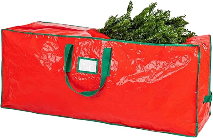 Christmas Tree Storage,Zippered Large Holder Organizer,Artificial Tree Bag with Reinforced Handles - for Basement Garage Closet College Dorm Attic Home