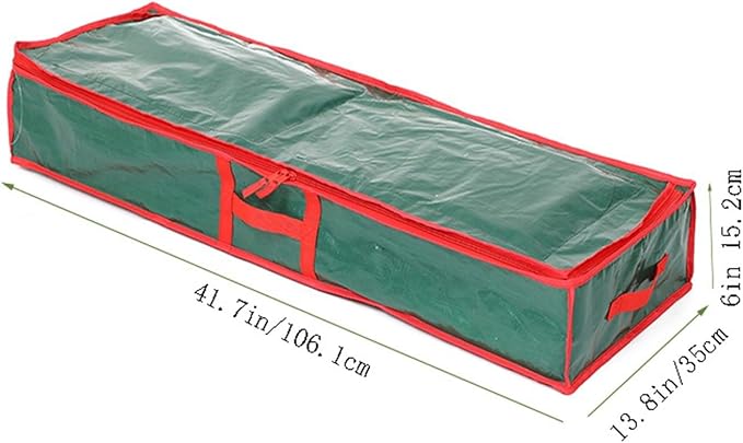 AOLHXY Gift Wrap Organizer, christmas storage under bed,Christmas Wrapping Paper Storage Bag Useful Pockets for Xmas Accessories, Large Capacity Storage Box,Holiday Accessories