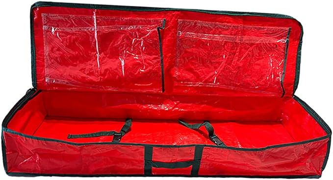 Christmas Tree Storage Bag Large Capacity Xmas Organizer with Zipper and Handles for Holiday Decoration and Outdoor Furniture Storage