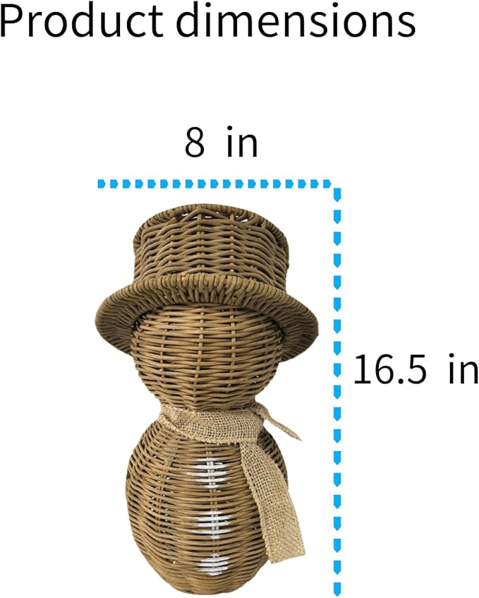 Handmade rattan storage container，Openable storage basket，Christmas ornaments，desktop ornament，Christmas gift，Compatible with living room, dining table, and bedroom (big)