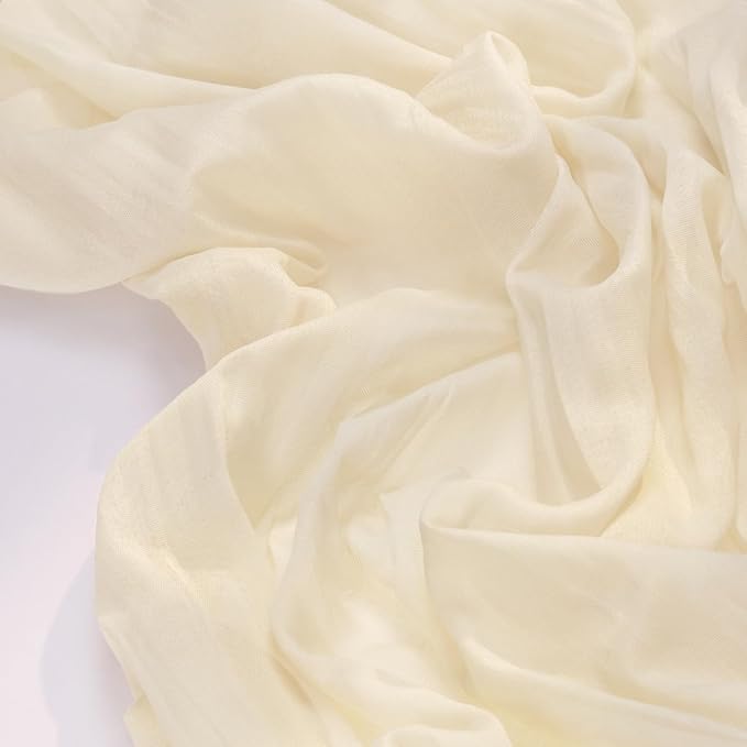 Socomi 10pcs Beige Easter Spring Cheesecloth Table Runner Boho Rustic Gauze 120 inch 10FT Cheese Cloth Runner for Wedding Party Baby Shower Birthday Home Decor Holiday Decorations