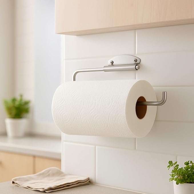 OGGI Paper Towel Dispenser Wall Mount - Stainless Steel, Paper Towel Dispenser Under Cabinet, Ideal Paper Towel Holder Wall Mount in Metal