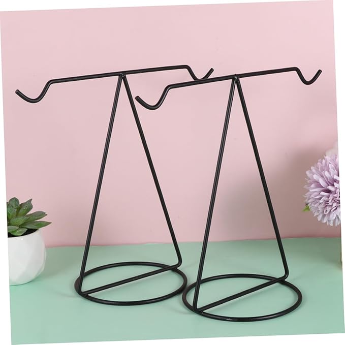 LIFKOME 2pcs Iron Rack Display Stand for Home Office Ornament Holder Multi-Functional Storage Organizer for Decorative Items and Small Toys