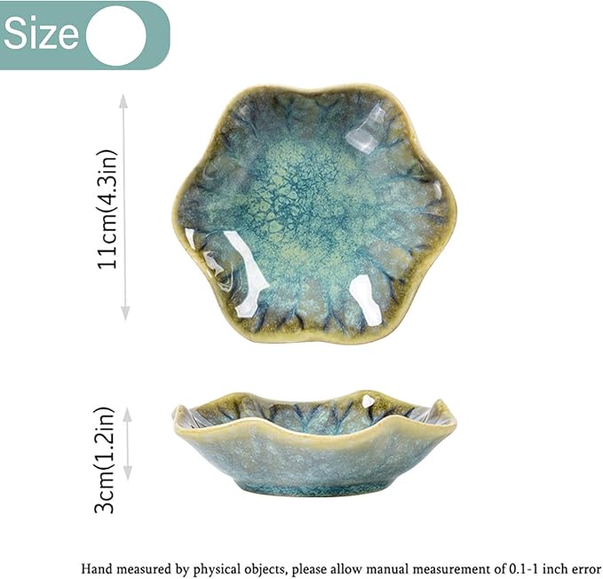 Ceramic Jewelry Dish,Leaf Jewelry Tray Key Tray,Jewelry Holder,Small Ring Dish Holder Jewelry Plate Trinket Dish Catchall Tray Nightstand Decor For Entryway Table Green Room Decor（Crystal Green）