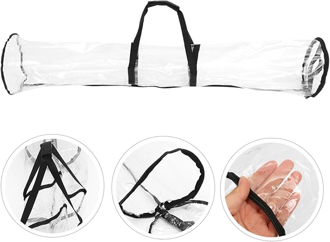Wrapping Paper Storage Bag Portable Organizer Zipper Tear Resistant Present Wrap Storage for Christmas Under Bed Attic Use