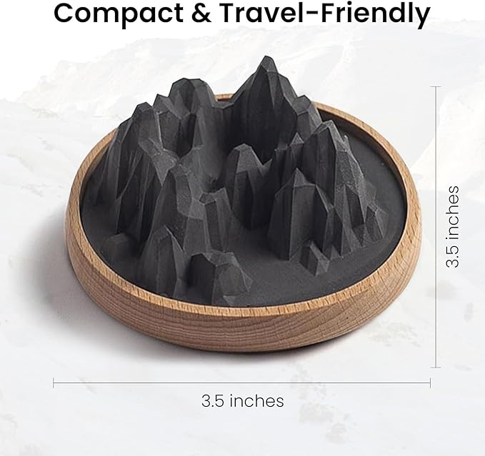HOME ARCHIVE Aroma Diffuser with Aromatherapy Fragrant Oil Diffusers for Home Room Decor Fig Fragrance (Mountain Aroma Stone (Black))