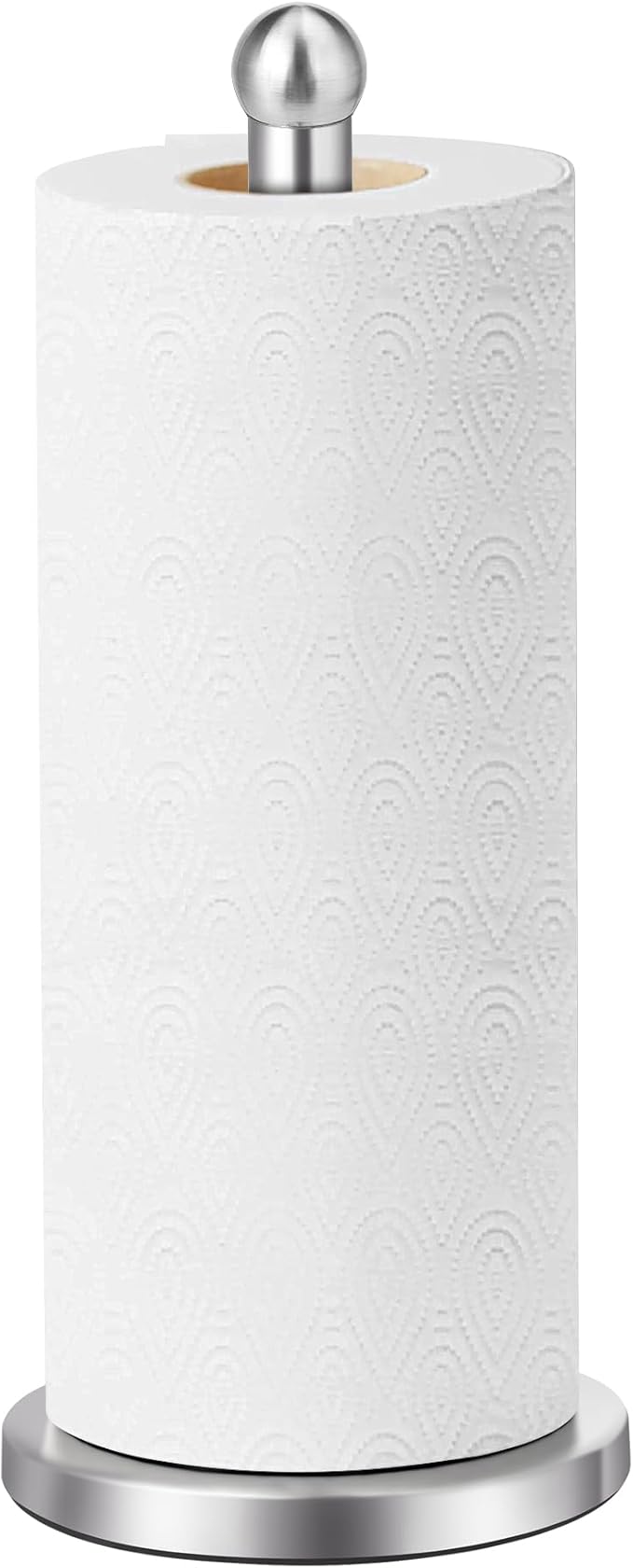 Paper Towel Holder Countertop, Paper Towel Holder with Solid Weighted Base, for Standard and Large Size Rolls