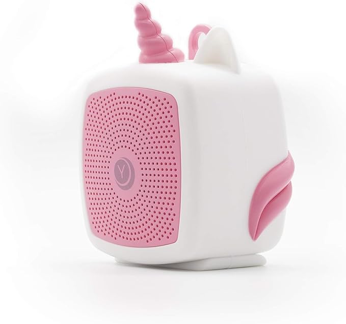 Yogasleep Pocket Baby Soother Unicorn, White Noise Machine, 6 Soothing Sounds & Timer for Better Sleep, Includes Brown Noise & Lullabies, Compact Size for Travel & Child Safe, Must Have Registry Gift
