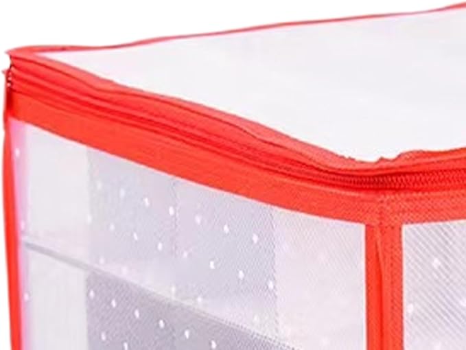 Christmas Ornament Organizer Bag, 64-Grids Foldable Divider Storage, Decoration Ball Use, Zippered Design, Easy Portable Construction, Under Bed Cabinet Home Basement Apartment