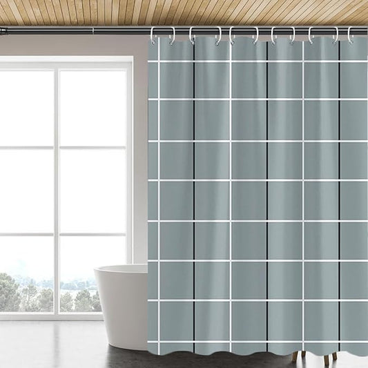 LLSCL Fabric Shower Curtain Liner with Magnets, Waterproof Hotel Quality, 72 x 72 Machine Washable