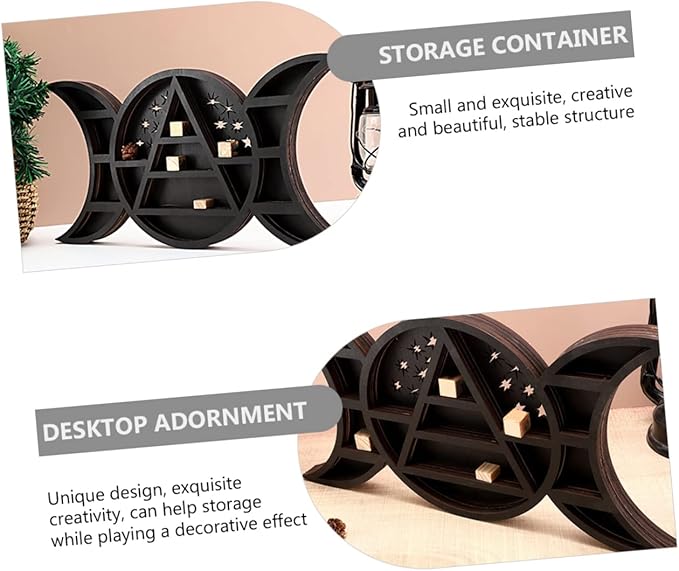 Wood Ornament Storage Rack Home Storage Box Creative Decorative Design