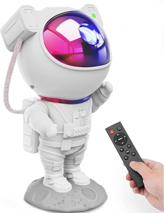 Mooyran Colorful Astronaut Galaxy Projector - Special Limited Edition Star Lights for Bedroom Astronaut Space Projector, Starry Ceiling Lamp with Timer & Remote, Adults Room Decor