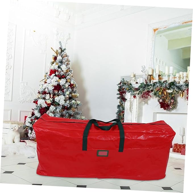 Large Christmas Tree Storage Bag with Handles Organizer for Holiday Storage Lightweight Design Easy to Carry Pouch for Xmas Tree and Seasonal Items