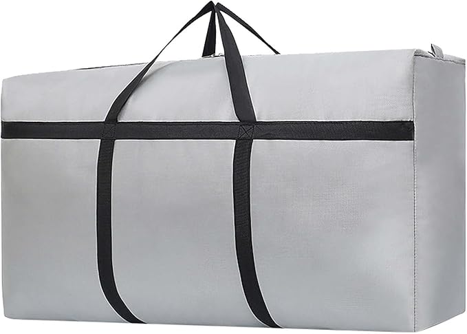 Small Christmas Tree Storage Bag for 4ft Artificial Disassembled Holiday Tree Heavy Duty Xmas Tree Storage Container with Reinforced Handles & Dual Zippers Waterproof Fake Tree Saver Bag (Grey)