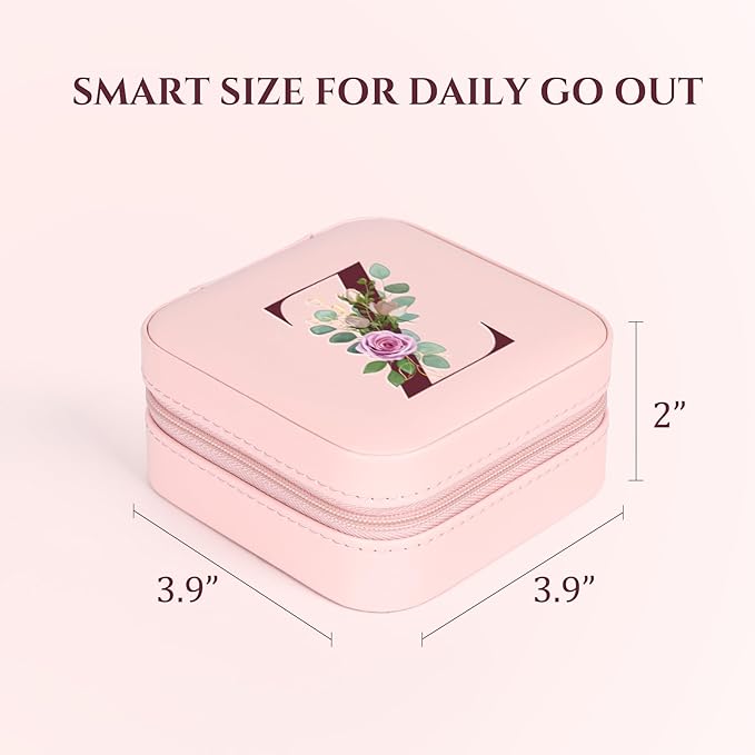 MFXIP Easter Basket Stuffers for Teens Essentials, Valentines Day Christmas Stocking Stuffers for Women Teen Girl Gifts Trendy Stuff Travel Jewelry Box Case Organizer Personalized Birthday Gifts